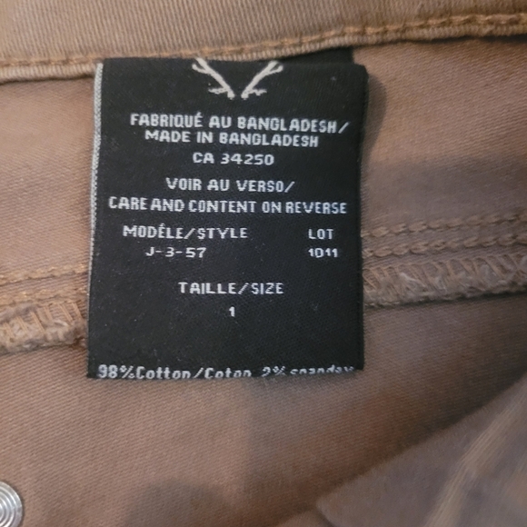 Hart & Co. Tan Colored Jeans Sz.1 - Picture 4 of 4